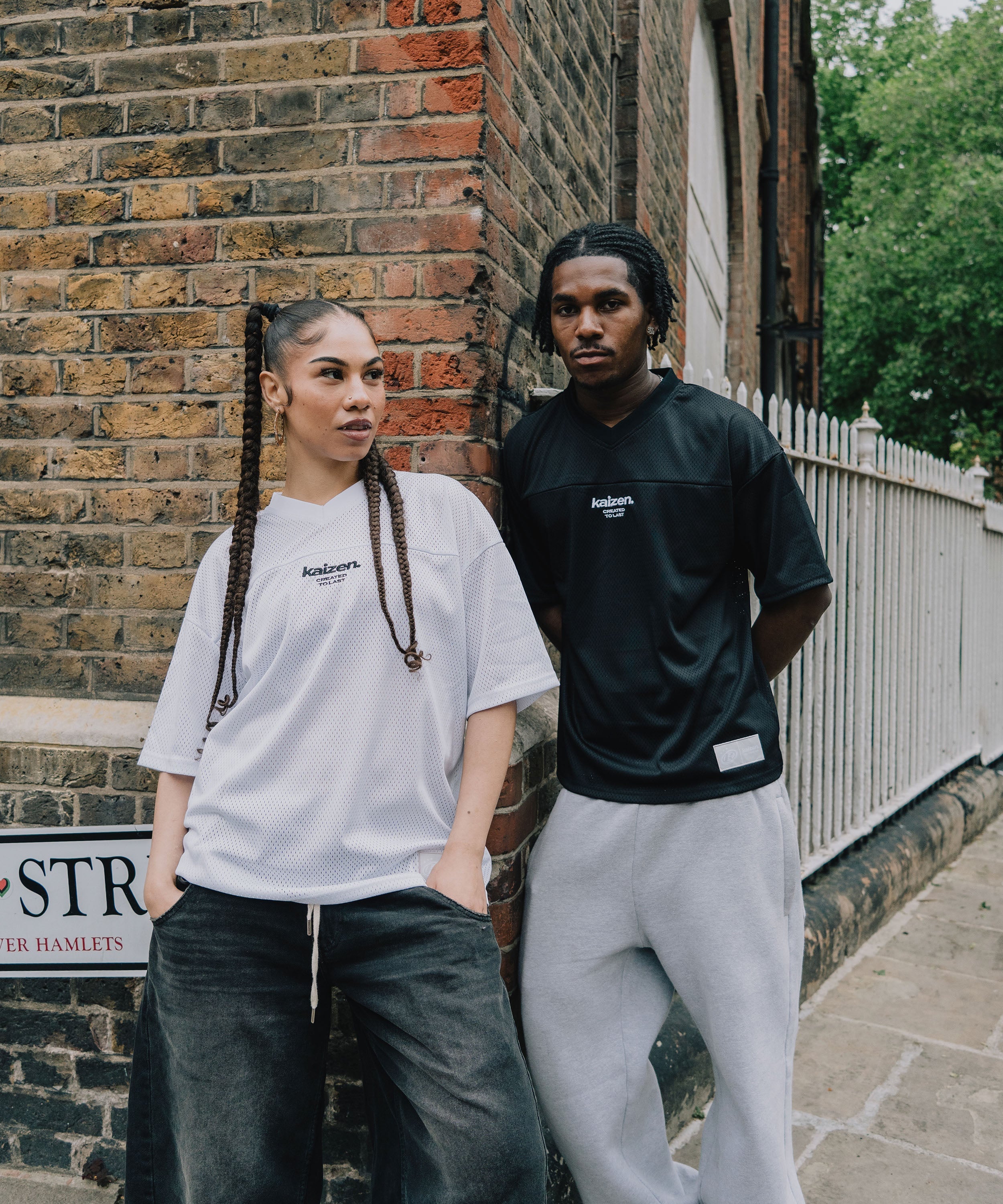 Model view of Kaizen Market Mesh Black Jersey